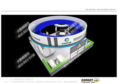 捷星新能源廣州汽車展特裝展臺設(shè)計(jì)